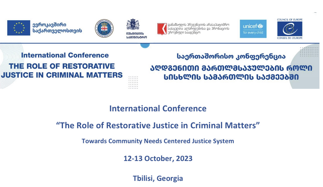 International Conference “The Role of Restorative Justice in Criminal Matters”